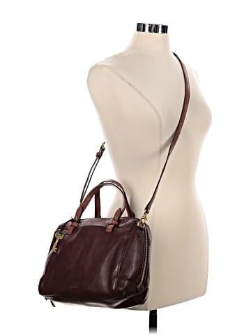 Fossil Leather Satchel (view 2)