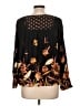 Billabong 100% Rayon Black 3/4 Sleeve Blouse Size L - photo 2