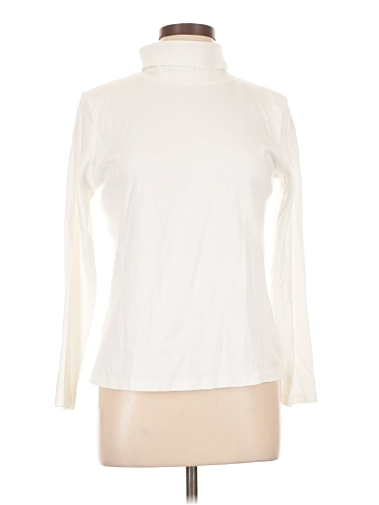 Pre-owned St. John's Bay Turtleneck Sweater In Ivory