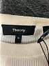 Theory 100% Silk Color Block Gray Silk Pullover Sweater Size M - photo 7