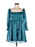 Thirty/Thirty 100% Polyester Teal Cocktail Dress Size L - photo 1