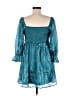 Thirty/Thirty 100% Polyester Teal Cocktail Dress Size L - photo 2