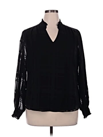 White House Black Market Long Sleeve Blouse (view 1)