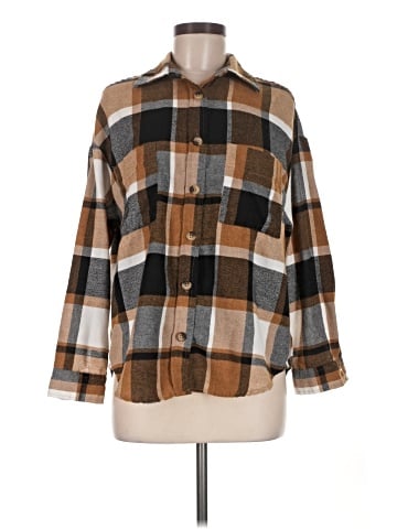 No Comment Long Sleeve Button-Down Shirt (view 1)