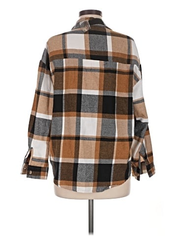 No Comment Long Sleeve Button-Down Shirt (view 2)