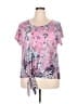 One World Paisley Pink Short Sleeve T-Shirt Size 2X - photo 1