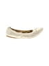 Nina Metallic Ivory Flats Size 5 - photo 1