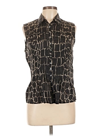 Armani Collezioni Sleeveless Button-Down Shirt (view 1)