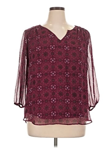St. John's Bay 3/4 Sleeve Blouse (view 1)