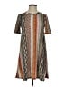 BCBGeneration Print Brown Casual Dress Size 0 - photo 1