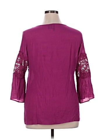 New Directions 3/4 Sleeve Blouse (view 2)