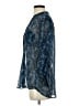 Kut from the Kloth 100% Polyester Blue 3/4 Sleeve Blouse Size S - photo 5