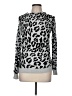 INC International Concepts 100% Rayon Animal Print Black Silver Pullover Sweater Size M - photo 1