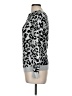 INC International Concepts 100% Rayon Animal Print Black Silver Pullover Sweater Size M - photo 5