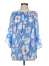 Valerie Stevens Blue 3/4 Sleeve Blouse Size L - photo 1