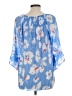 Valerie Stevens Blue 3/4 Sleeve Blouse Size L - photo 2