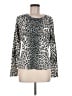 Cathy Daniels 100% Acrylic Animal Print Ivory Pullover Sweater Size M - photo 1