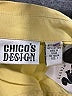 Chico's Design 100% Cotton Yellow 3/4 Sleeve Button-Down Shirt Size Med (1) - photo 4