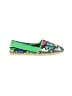 LoudMouth Tropical Color Block Green Flats Size 6 - photo 1
