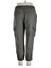 Ann Taylor LOFT 100% Lyocell Solid Gray Cargo Pants Size L - photo 2