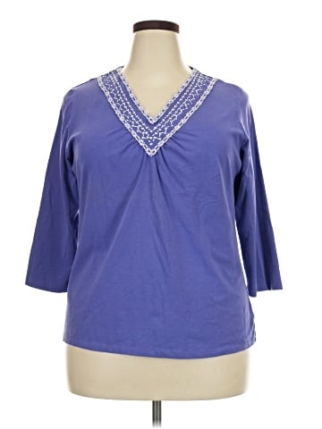 JM Collection 3/4 Sleeve T-Shirt (view 1)