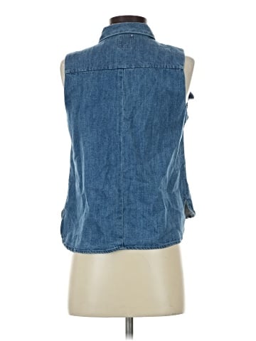 Zara TRF Sleeveless Button-Down Shirt (view 2)