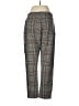 By Anthropologie Plaid Gray Casual Pants Size M - photo 2