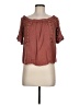 Lovestitch Brown Short Sleeve Blouse Size M - photo 1