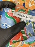 Rose + Olive 100% Polyester Paisley Blue Long Sleeve Blouse Size M - photo 7