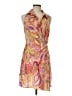 Easel 100% Polyester Paisley Pink Cocktail Dress Size M - photo 1