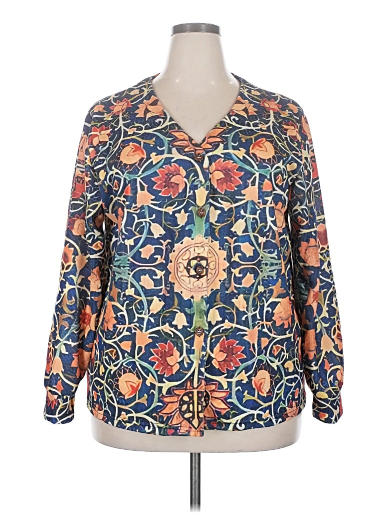 Pre-owned Unbranded Blazer Jacket In Orange