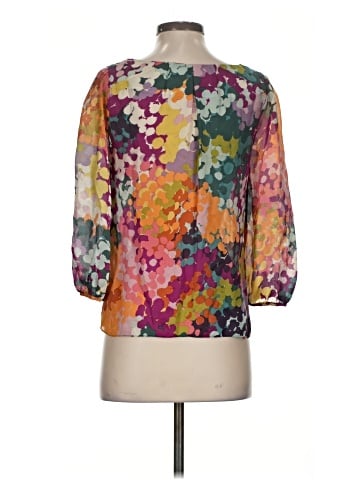 Leifsdottir 3/4 Sleeve Silk Top (view 2)