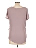 Lush 100% Polyester Purple Short Sleeve Blouse Size L - photo 2