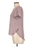 Lush 100% Polyester Purple Short Sleeve Blouse Size L - photo 5