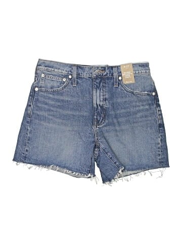 Madewell Relaxed Mid-Length Denim Shorts in Cranwood Wash (view 1)