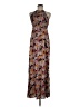 No Comment 100% Rayon Paisley Brown Casual Dress Size M - photo 1