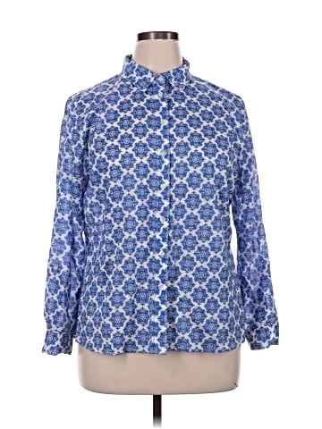 French Curve Long Sleeve Blouse (view 1)