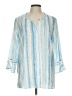 Alfred Dunner Blue 3/4 Sleeve Blouse Size L - photo 1