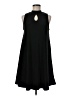 Suzanne Betro 100% Polyester Solid Black Casual Dress Size M - photo 1