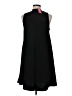 Suzanne Betro 100% Polyester Solid Black Casual Dress Size M - photo 2