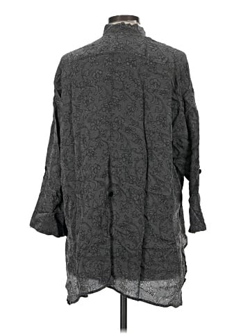Assorted Brands 3/4 Sleeve Button-Down Shirt (view 2)