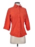 REI 100% Polyester Orange 3/4 Sleeve Button-Down Shirt Size S - photo 1