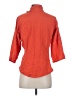 REI 100% Polyester Orange 3/4 Sleeve Button-Down Shirt Size S - photo 2