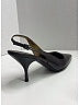 Prada 100% Leather Black Leather Slingback Pumps Size EU 36 1/2 - photo 8