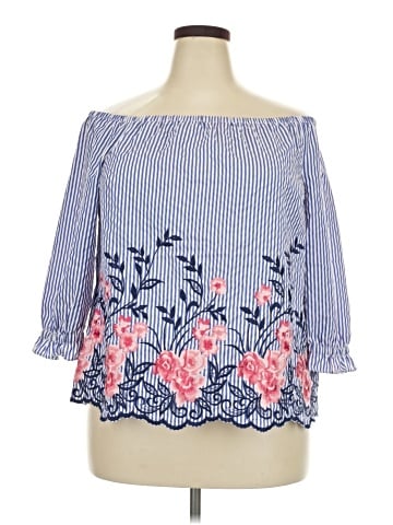 Elle 3/4 Sleeve Blouse (view 1)