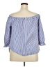 Elle Blue 3/4 Sleeve Blouse Size XXL - photo 2