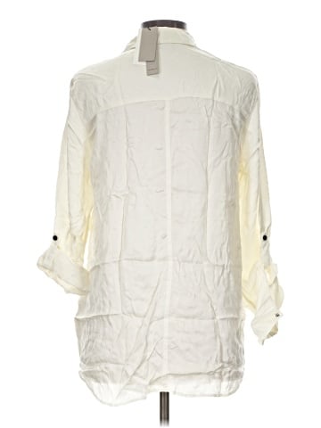 CALVIN KLEIN JEANS 3/4 Sleeve Button-Down Shirt (view 2)