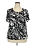 JM Collection Black Short Sleeve Blouse Size 2X - photo 1