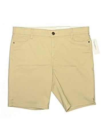 Liz Claiborne Khaki Shorts (view 1)