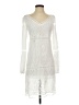 Unbranded 100% Polyester White Casual Dress Size S - photo 1
